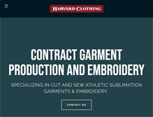 Tablet Screenshot of harvardclothing.com